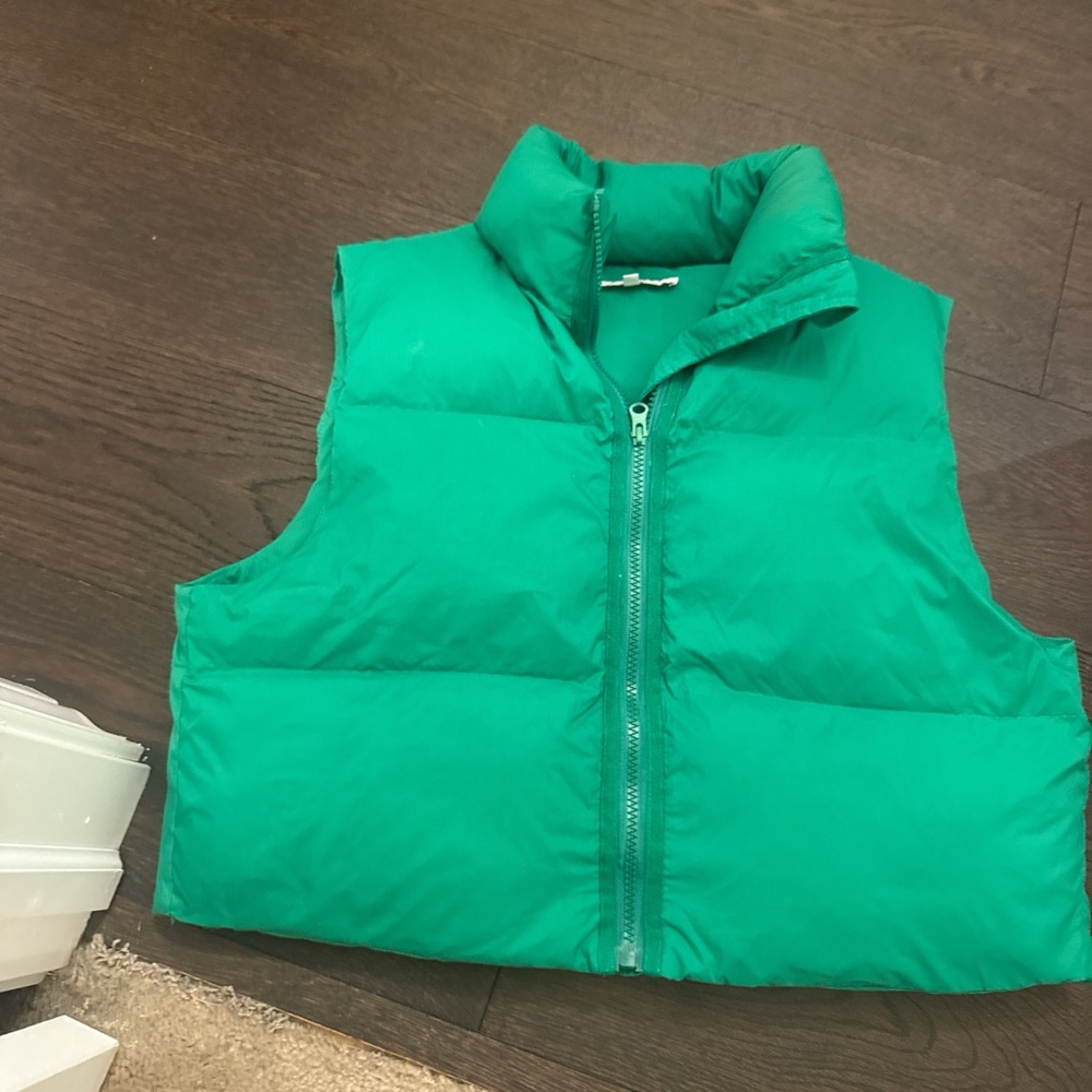 Green Puffer Vest